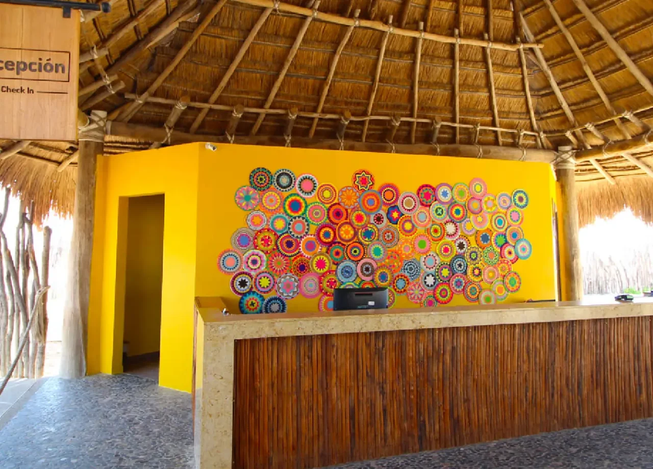 recepcion hotel wayira beach guajira